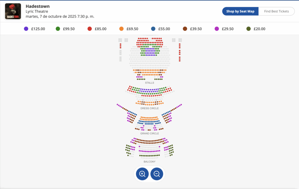 Hadestown - entradas para octubre 2025.