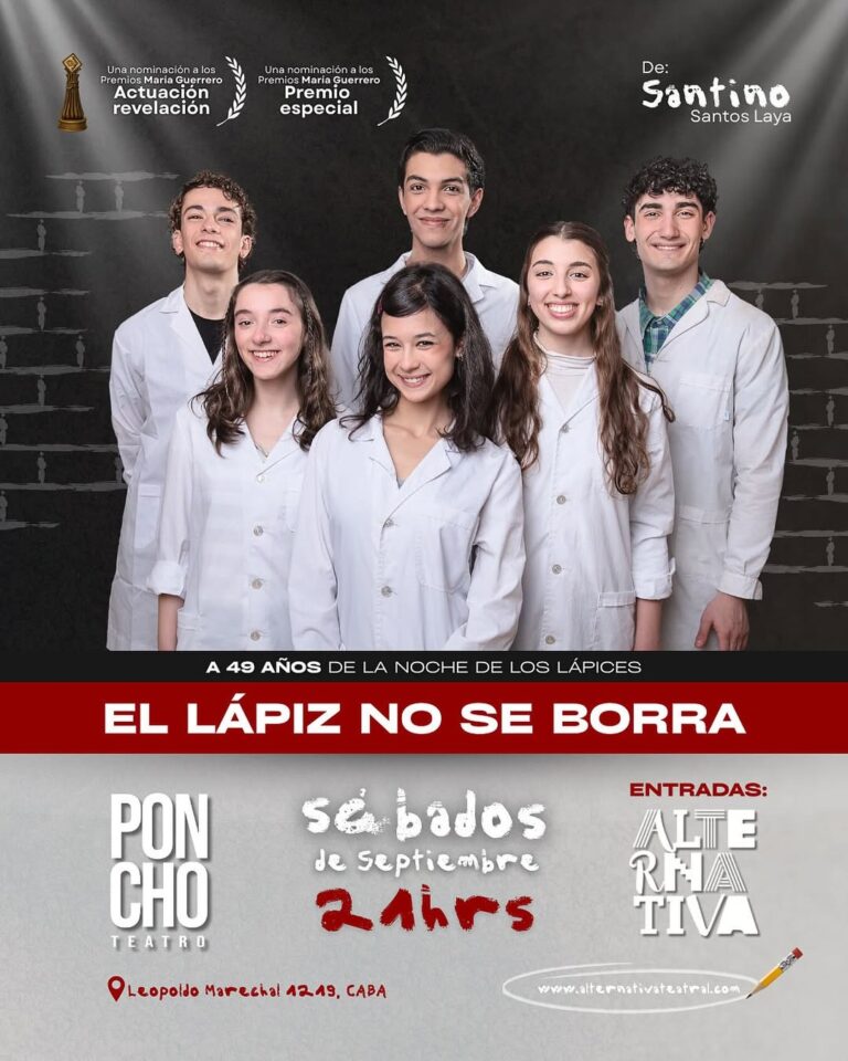El lápiz no se borra.